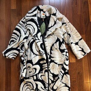 Farm Rio Hearts and Bananas Fleece Coat